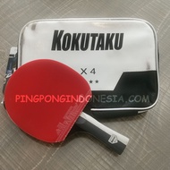 Kokutaku X4 - 4 Star Bet Pingpong Rakitan Custom Blade Set Kayu Bat
