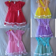 1 2 YEAR OLD CHILDREN'S DRESS ️ TUTU DRESS ️ REAL PIC ️ CUTE GIRLS' DRESS WITH PREMIUM RIBBON SLING
