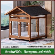 Dog House Indoor Solid Wood Dog House Outdoor Dog House Dog House Rainproof and Sunproof Outdoor Dog