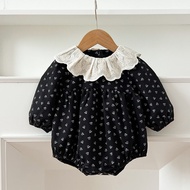 Sơ Sinh Bé Gái Romper Áo Liền Quần Dài Tay Áo Liền Quần In Hoa Thời Trang Dễ Thương Quần Áo Trẻ Sơ S