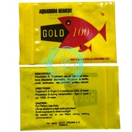 Aquarium Remedy Gold 100 5gr Gold100 Fish Medicine for Bacterial Infections 5 Grams