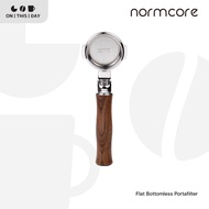 NORMCORE Flat Bottomless Portafilter Coffee Brewing Handle Size 54/58 mm.