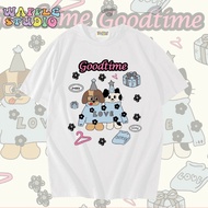 WS1993 Oversized T-Shirt Cotton Fabric 1 Korean WAFFLE STUDIO