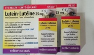 現貨 (最新到期日2027年) Webber Naturals Lutein 特強護眼葉黃素 25mg 175粒軟膠囊