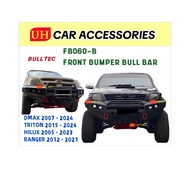 (BULLTEC FB060-B) FORD RANGER T6 T7 T8 T9 2012 - 2024 XL XLT XLT PLUS WILDTRAK METAL FRONT BUMPER BU
