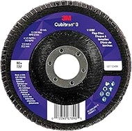 3M Cubitron 3 Flap Disc 1169F, 80+, T27-Flat, 4-1/2 in x 7/8 in, 10 ea/Case