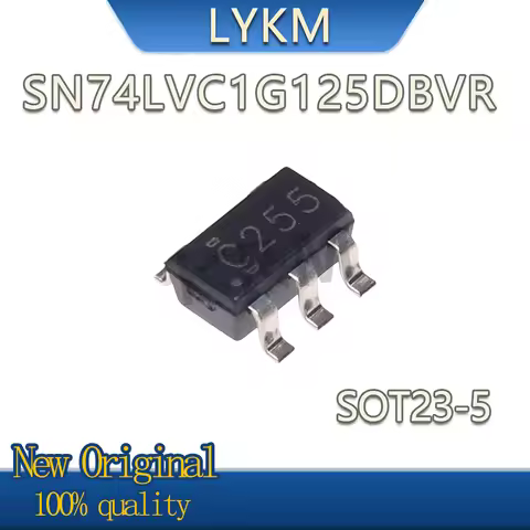 20-100/PCS New Original SN74LVC1G125DBVR SN74LVC1G125 74LVC1G125 C255 SOT23-5 Tri-state output unibu