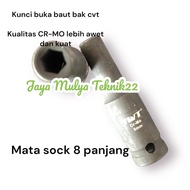 MATA Impact sock eye 8 MM length 6PT CR-MO IWT Japan / Key to open CVT tub bolts / Workshop tools