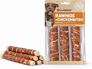 Dog Treats - Dog Treats - R'Hide Sticks - with Chicken and Cod - 17 cm - Pack of 3-155 g - Gluten Fr
