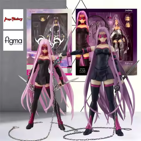 Fate Stay Night Max Factory Figma Full Set Rider Medusa Original & 2.0 Interchange Faces Removable M