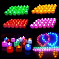 Flameless LED candle multicolor lamp romantic candles lights for home birthday party wedding decorations