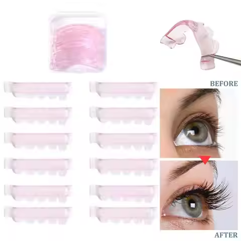 ¡`12Pcs/6size Lash Lift Pads, Jelly Lash Lift Rods Self Adhesive Silicone Pads C-Curl Eyelash Liftin