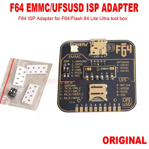 Newest F64 Flash 64 UFS&eMMC ISP Adapter ,For Flash 64 Lite Ultra tool box