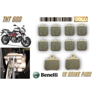 BENELLI DAYTONA VX BRAKE PADS TNT 600 GOLD QUALITY