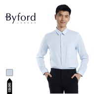 Byford Kemeja Lelaki | Byford Slim Fit 100% Cotton Long Sleeve Shirt w Pocket - 3525008A