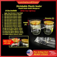 Shrinkable Plastic Sealer Heat Shrink Bands Cap Seal For Balang Botol / 热收缩塑胶包装纸 (With TEAR OFFLINE)