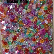 Rainbow star beads 1 pound star beads