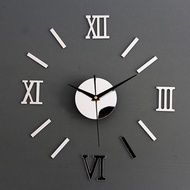 กระจก3D ตัวเลขโรมันนาฬิกาอะคริลิคนาฬิกาแขวนผนังสำหรับตกแต่งบ้านห้องนั่งเล่นสำนักงาน