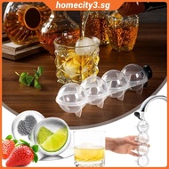 [Ready] 4 Hole Ice Cube Makers Round Ice Hockey Mold Whisky Cocktail Vodka Ball Ice Mould Bar Party Kitchen Ice Box Ice Cream Maker Tool