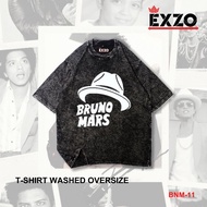Exzo BRUNO MARS wash OVERSIZE/SLIMFIT t-shirt streetwear t-shirt skena unisex BRUNO MARS