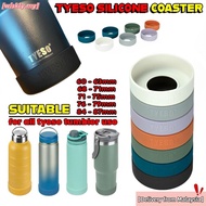 【Delivery from Malaysia】WISKLY 1Pcs Bottle Cover, Anti Slip 71-75mm Silicone Coaster, Universal Mug 