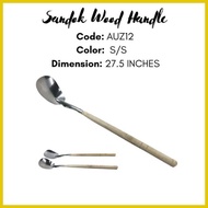 ◸ ﹊ ✨ Sandok Set Stainless Half wooden