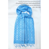 Silk Shawl Tie-Dye Real There Is A Teacher Size 50x180 Cm. Blue Code L4B-ST-248