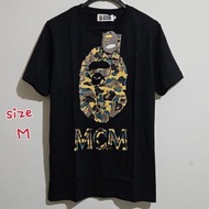 BApe×MCM 猿人迷彩 日系潮流 短袖 T恤（ 男女同款）