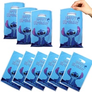 50pcs Happy Birthday Stich Themed Animated Cartoon Character Gift Bags Candy Bags