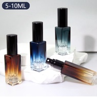 Perfume Bottle 5ml 10ml Gradient Premium Perfume Spray Bottle Square Perfume Bottle Glass Perfume Su