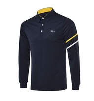 Titleist เสื้อกอล์ฟแห้งเร็วแขนยาวเสื้อยืดระบายอากาศเหงื่อกอล์ฟสันทนาการหลวมหลาใหญ่เสื้อโปโลที่กำหนดเ