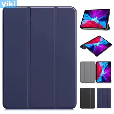 Case For Coque For iPad Pro 12 9 Tri-Fold Leather Stand Tablet Shell Funda For iPad Pro 12.9 2022 20