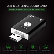 DM-HD52 Usb 9.1 Ch Sound Card Usb 9.1 External Sound Card Adapter Converter Connector For Pc Desktop