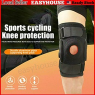 🔥Adjustable🔥 Metal knee Support Brace Plate Shock Absorption Strap Guard Protect Knee Running/Hiking Penyokong Lutut