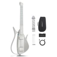 Enya CYBER-G Smart Guitar with Silicone Strings App & Built-in Speaker 24 Sounds Quiet Travel Guitar