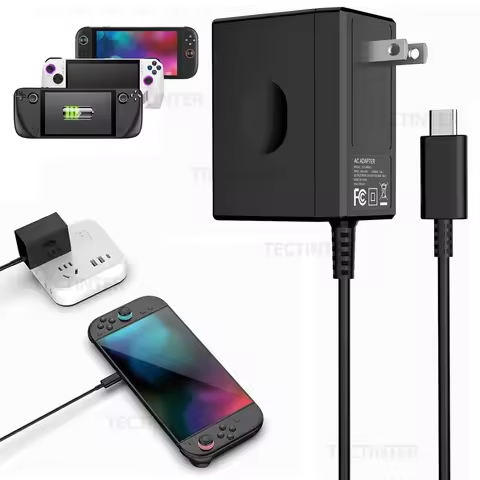 Power Supply Wall Charger EU/US Plug For PS5 Portal/Rog Ally/Steam Deck Accessories