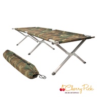 🔥Ready Stock Malaysia🔥 Portable Foldable Camping Bed Cot with Bag Camouflage Military Army Katil Lip