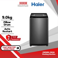 Haier 9kg Top Load Washing Machine HWM90-316S6 Mesin Basuh Automatik with Pillow Drum System Auto Re