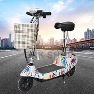 (อัพเกรดใหม่สุด) สกู๊ตเตอร์ไฟฟ้า Electric Scooter 24V ไฟหน้า LED ไม่ว่าจะเป็นผู้ใหญ่หรือเด็กก็สามารถ