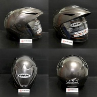 INK CX 22 GUNMETAL HELMET INK CX22 GUNMET HELMET ORIGINAL INK HAT HELMET SNI WARRANTY INK HALF FACE 