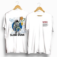 DUO Nasa Slam Dunk T Shirt. Kids & Adult Trendy Tee / READY STOCK-KIDS & DEWASA
