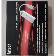 AZTECH 56K EXTERNAL USB FAX MODEM UM3100