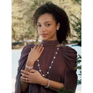 Original 18K gold necklace Van Keyabao 18K gold lucky four-leaf clover necklace Fashion Alhambra ser