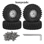 [kanye2dc] 4 Pieces 1.3 Inch Beadlock Wheels Rugged Highway Aluminum Beadlock Bronze