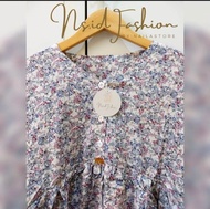 MINI DRESS WANITA RAYON MOTIF TERBARU PAKAIAN WANITA MUSLIM MODERN DAN KEKINIAN