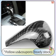 Car Gear Shift Handle Protection Sleeve Cover Trims For Audi A4 B8 A5 A6 C6 Q5 Q7 4L ABS Carbon Fiber Decorative Accessories