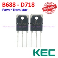 1 SET B688 D718 ORIGINAL KEC KOREA Power Transistor B 688 PNP D 718 NPN