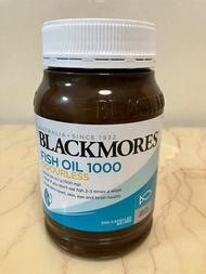 澳洲Blackmores Fish oil 1000 Odourless 冇腥味魚油丸 200粒 （26年到期）