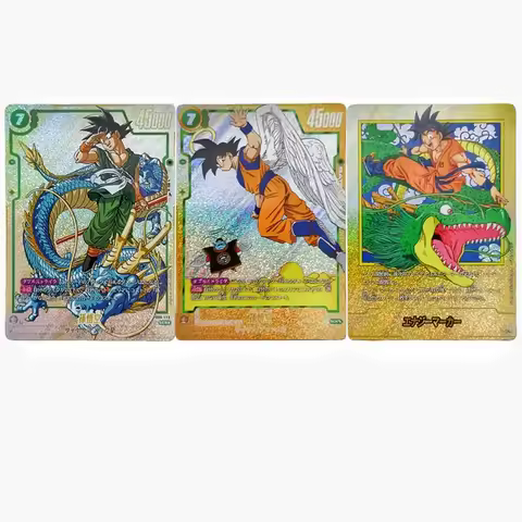 New Dragon Ball Fusion World SB01 DIY 40th Anniversary Comic Card Son Goku Different Painting Anime