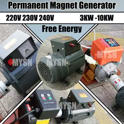 10KW 230V AC Permanent Magnet Generator 7KW 5KW Alternator 240V Portable Generator For Hydro Wind Tu